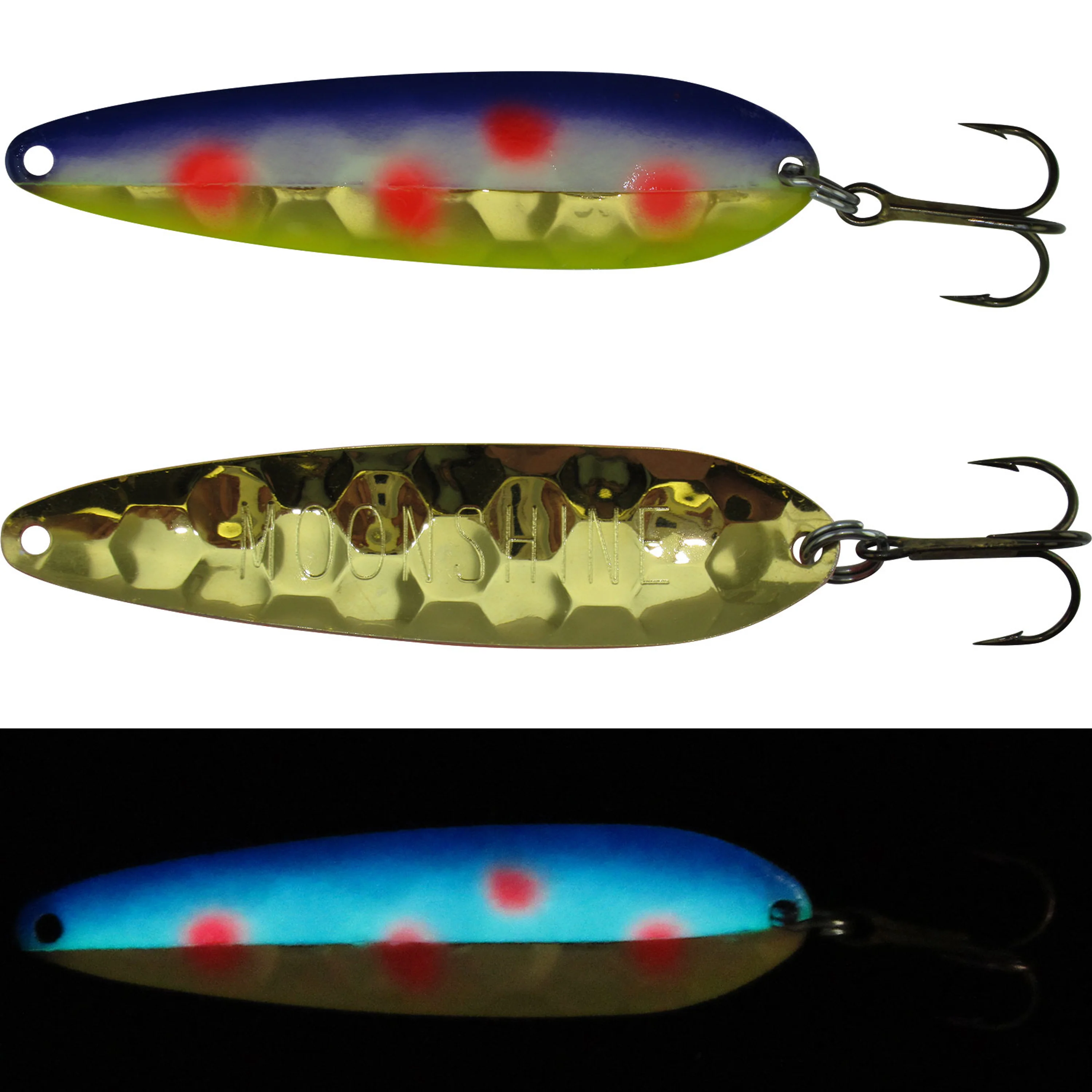 Moonshine Walleye Half Moon Gold Spoon - Image 3